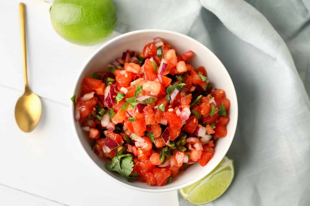 pico de gallo in a bowl