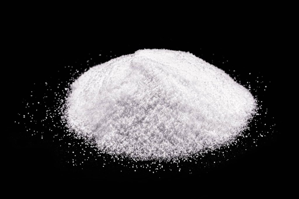 potassium lactate in black background