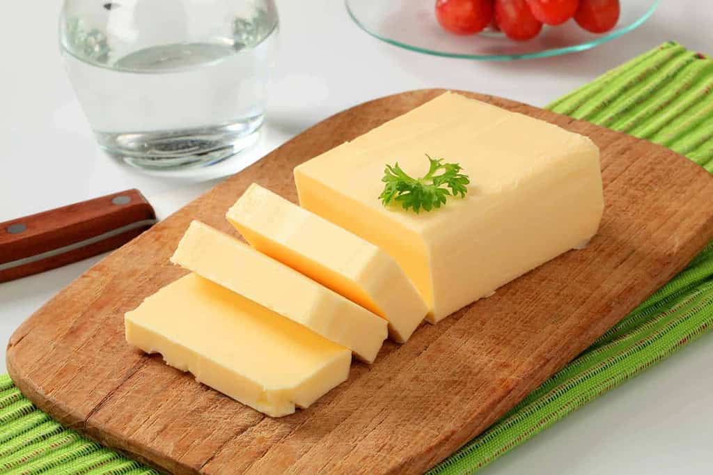 vegan butter on a cutting board