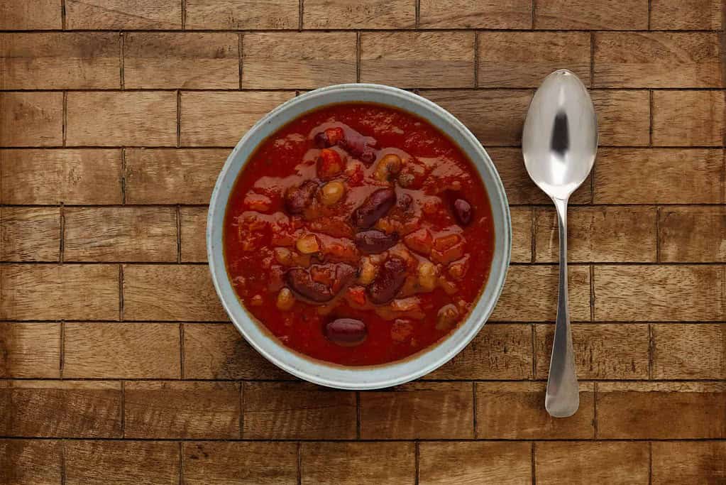 a bowl of delicious wendy's chili